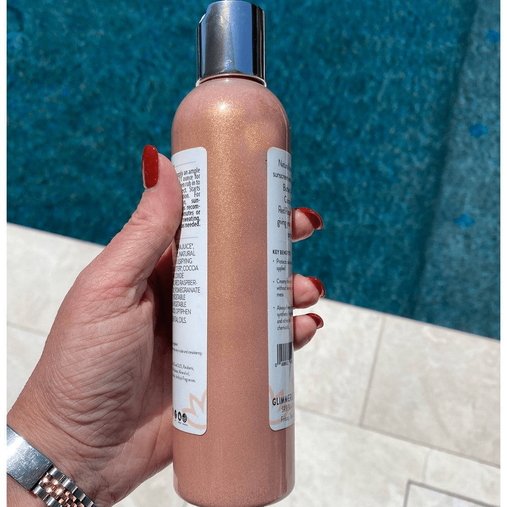 Reef Safe Sunscreen SPF 40 Shimmer Lotion by Glimmer Goddess - GNS Beauty & Personal Care