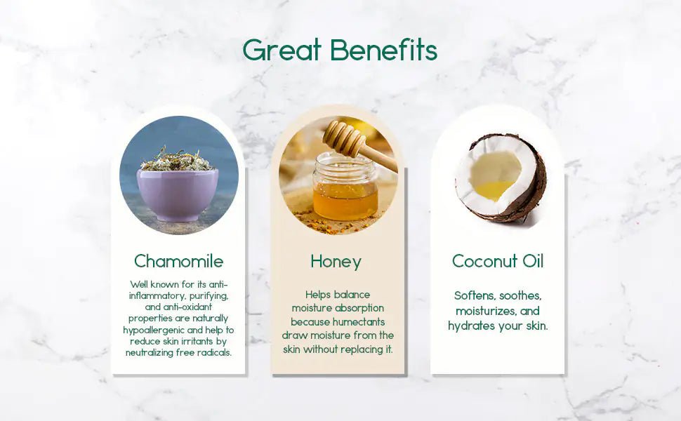 Renewing Soap Bar – Chamomile, Honey & Coconut Oil for Calm, Hydrated Skin - GNS Beauty & Personal Care