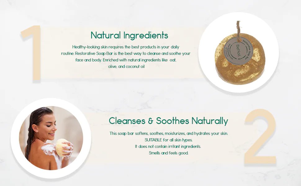 Restorative Soap Bar – Oat, Honey & Olive Oil for Naturally Radiant Skin - GNS Beauty & Personal Care