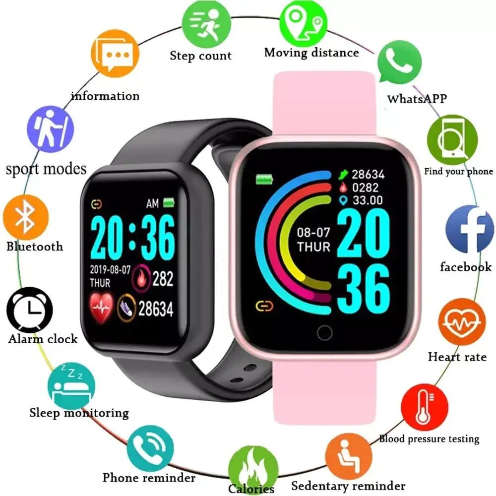 Rugged Waterproof Fitness Smartwatch - Ultimate Adventure Companion - GNS Beauty & Personal Care