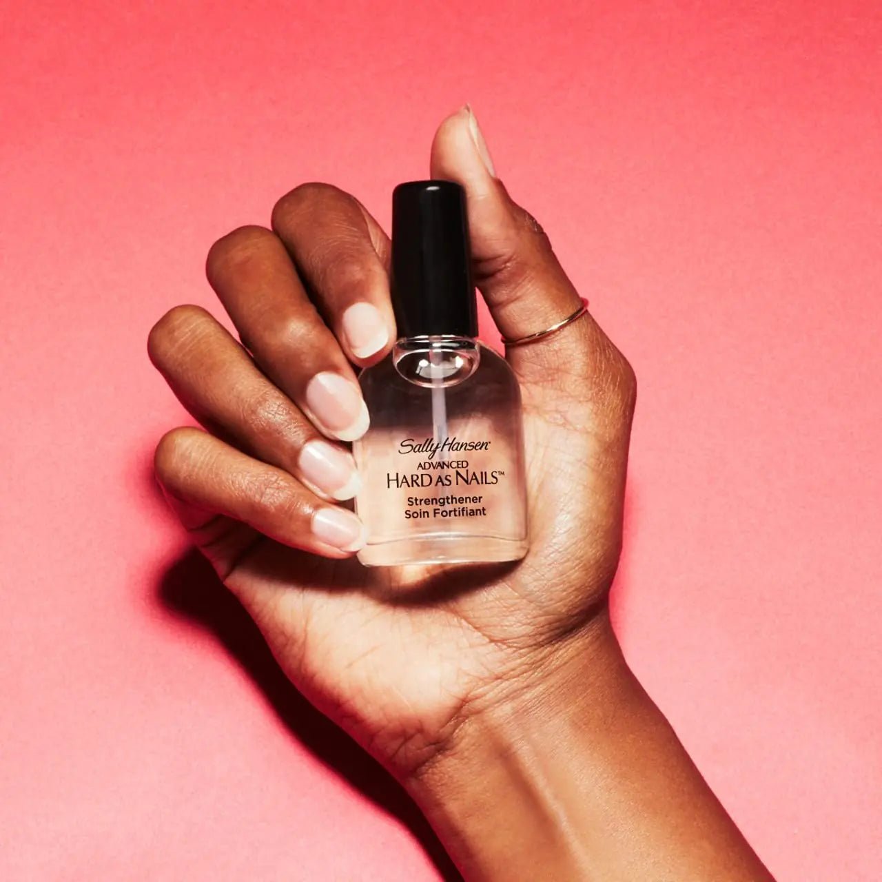 Sally Hansen Advanced Hard as Nails™ | Clear Nail Strengthener with Retinol & Nylon, High Shine Finish, 0.45 Fl Oz - GNS Beauty & Personal Care