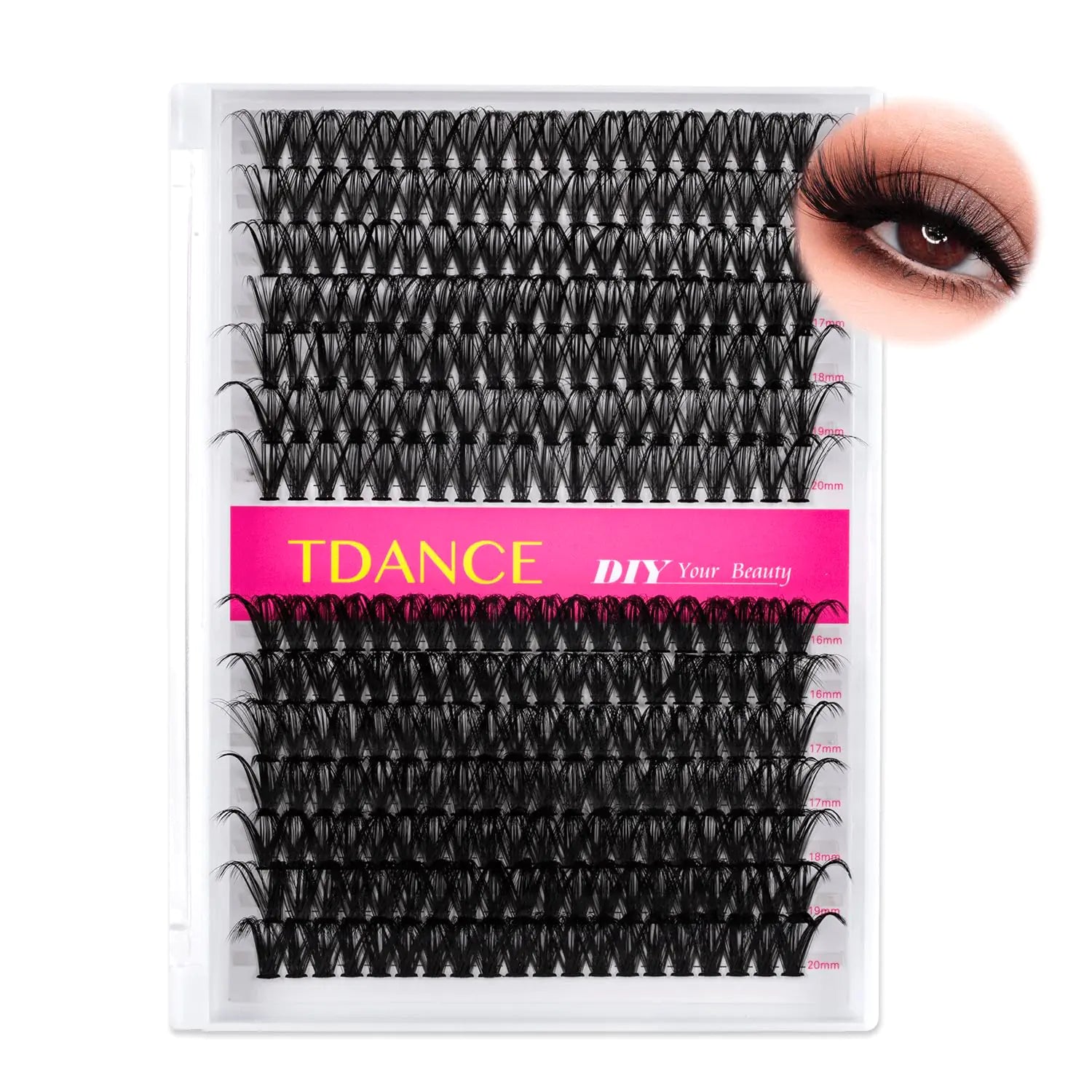 Salon Quality DIY Lash Extension Set - 280 Pieces, C & D Curls - GNS Beauty & Personal Care