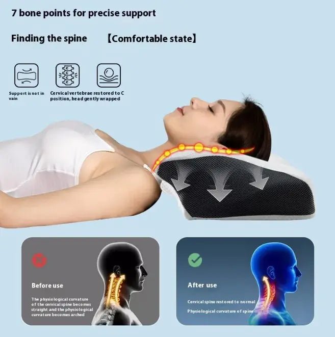 Sleep Cervical Support Memory Foam Pillow - GNS Beauty & Personal Care