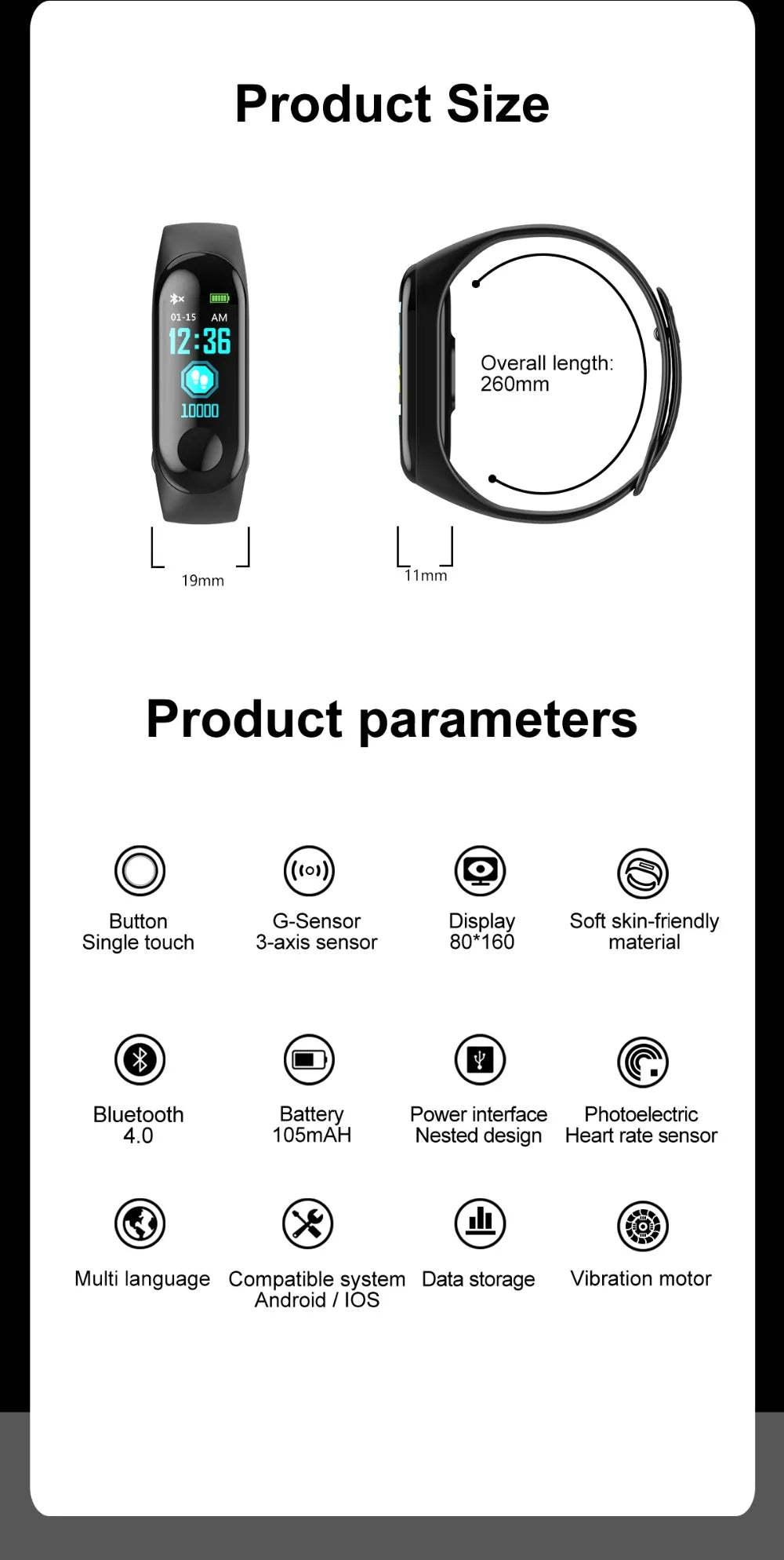 Smart Fitness Tracker Bracelet - GNS Beauty & Personal Care