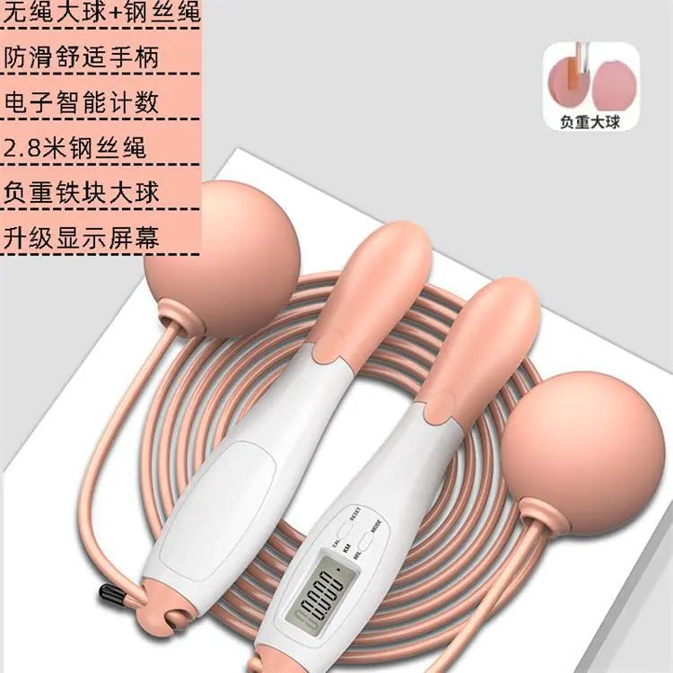 Smart Wireless Jump Rope with Weighted Ball & Counter - Electronic Fitness Rope - GNS Beauty & Personal Care