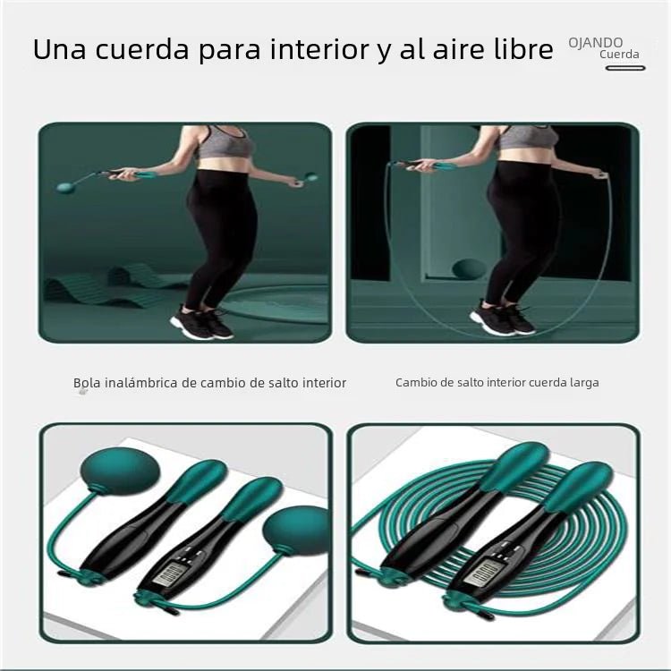 Smart Wireless Jump Rope with Weighted Ball & Counter - Electronic Fitness Rope - GNS Beauty & Personal Care