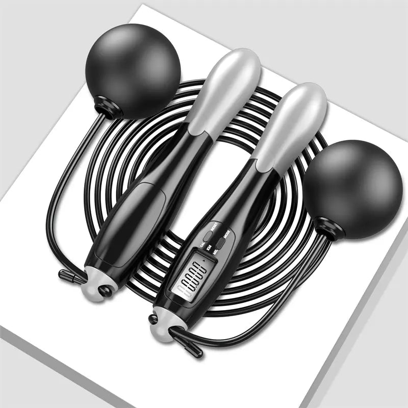 Smart Wireless Jump Rope with Weighted Ball & Counter - Electronic Fitness Rope - GNS Beauty & Personal Care