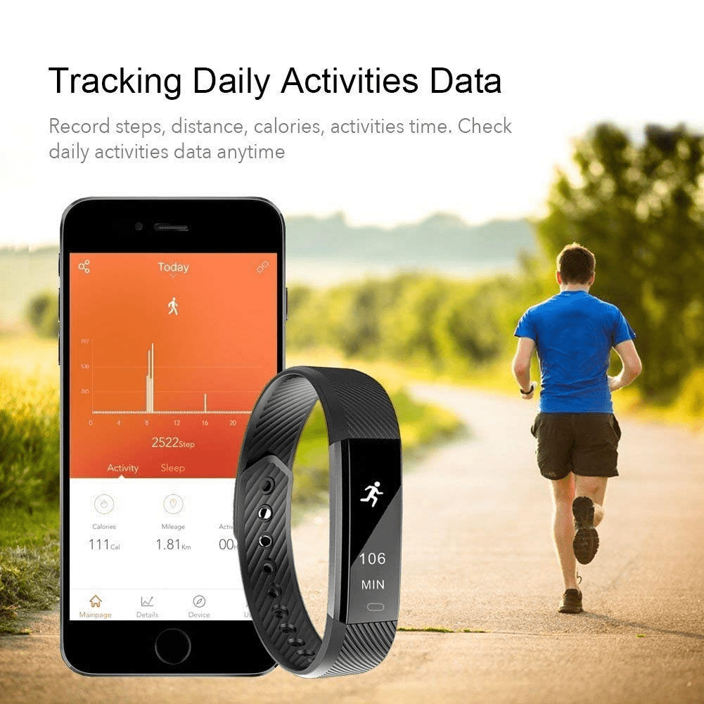 SmartFit Slim Activity Tracker And Monitor Smart Watch With FREE Extra Band - GNS Beauty & Personal Care