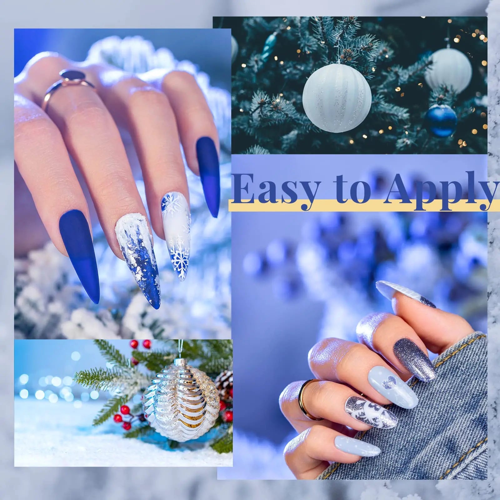 Sparkling Snow - Beetles Glitter Gel Nail Polish Kit - GNS Beauty & Personal Care