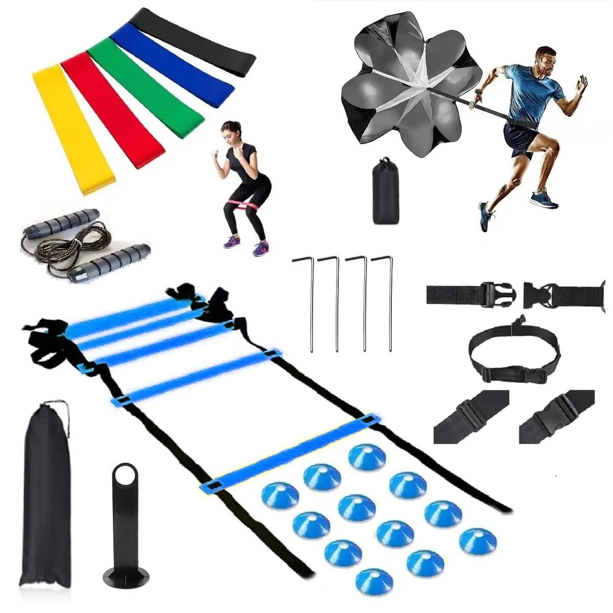 Speed Training Equipment Set (Blue) - GNS Beauty & Personal Care