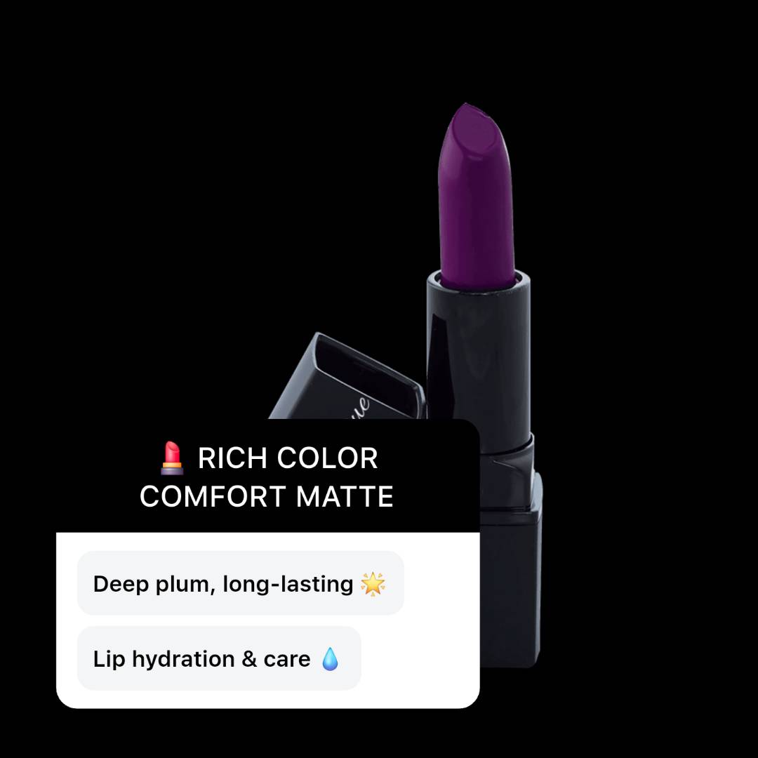 Sugar Plum Matte Lipstick – Rich Color with Clean Comfort - GNS Beauty & Personal Care