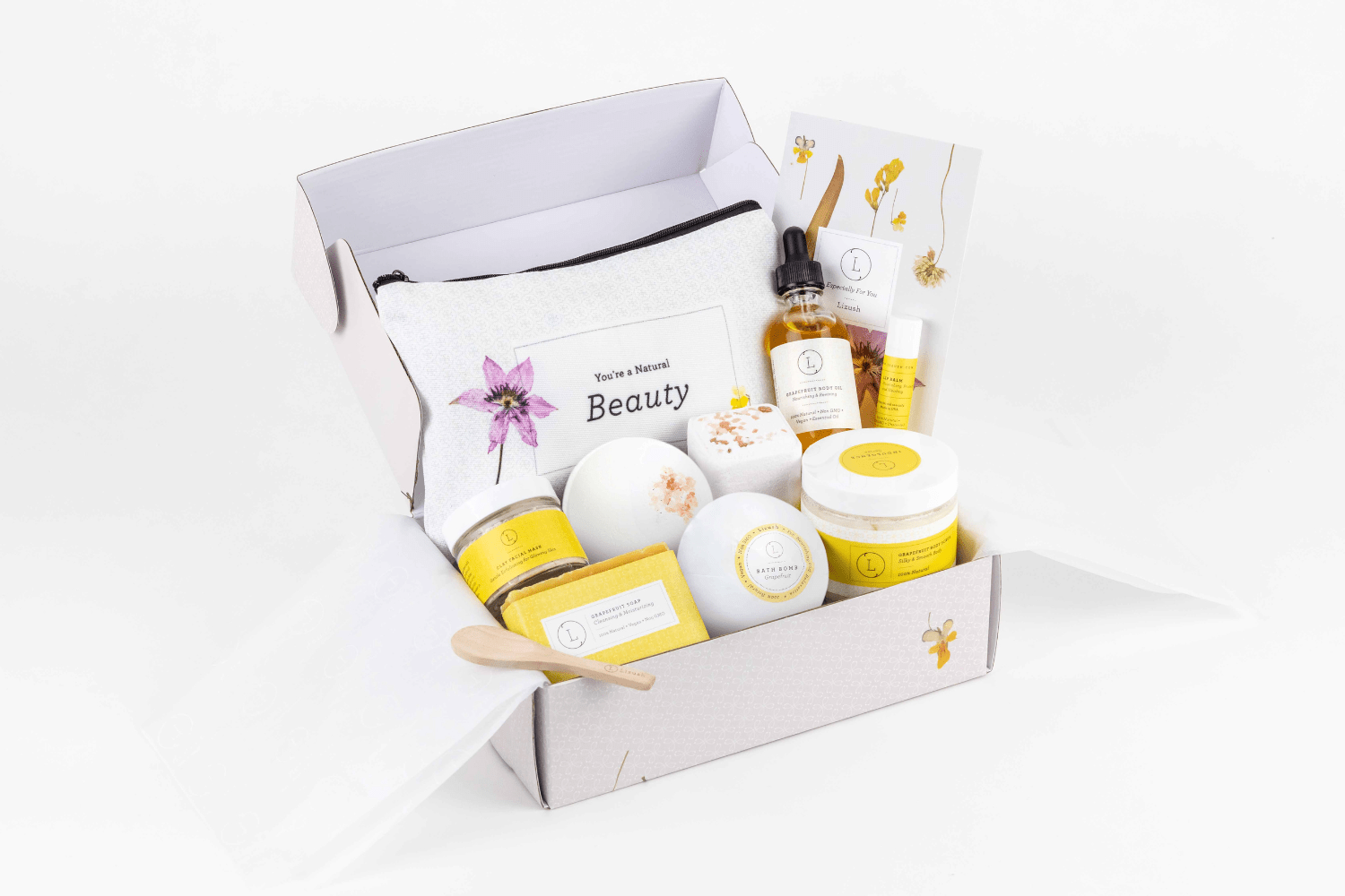 Summery Christmas Care Package – Handmade Natural Bath &amp; Body Gift Box - GNS Beauty & Personal Care