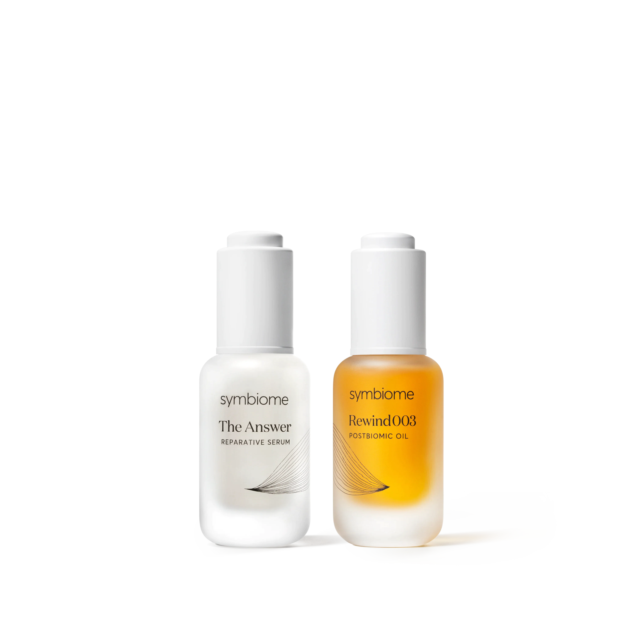 Supple Skin Set (The Answer Reparative Serum + Rewind003 Age - Defying Postbiomic Oil) - by Symbiome - GNS Beauty & Personal Care