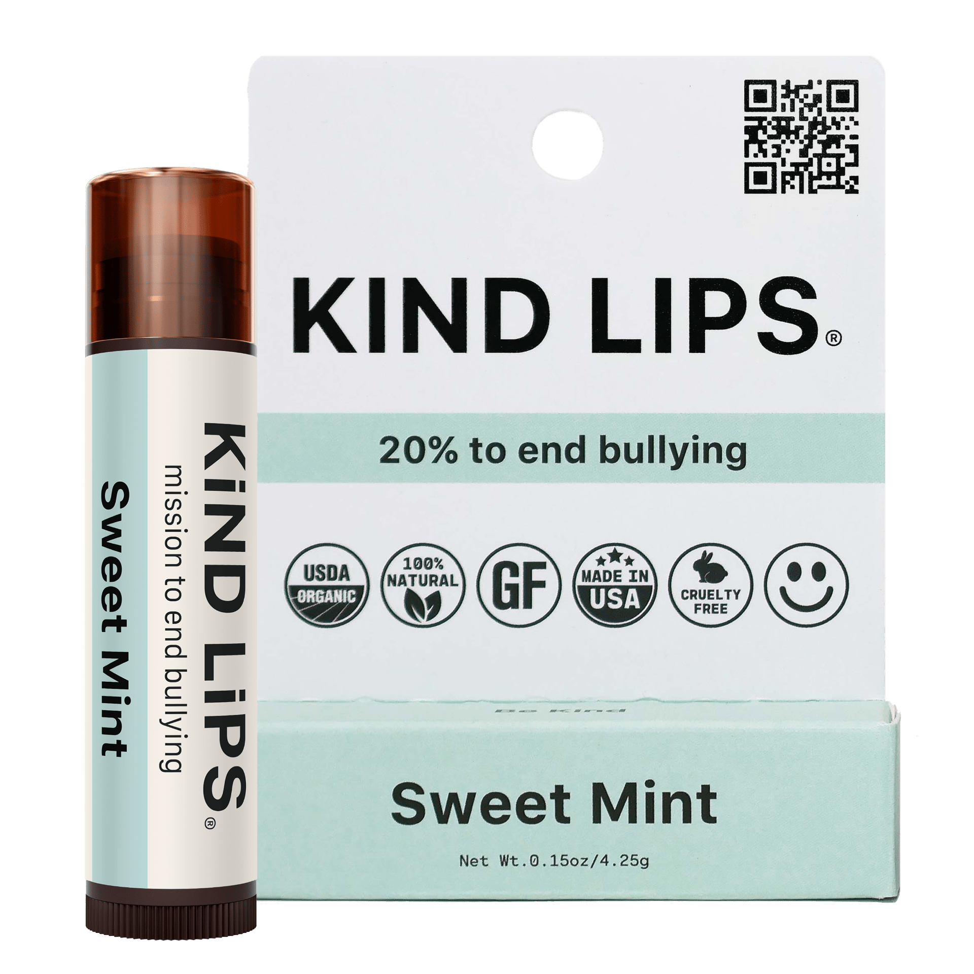 Sweet Mint Organic Lip Balm - Single Hang Pack - GNS Beauty & Personal Care