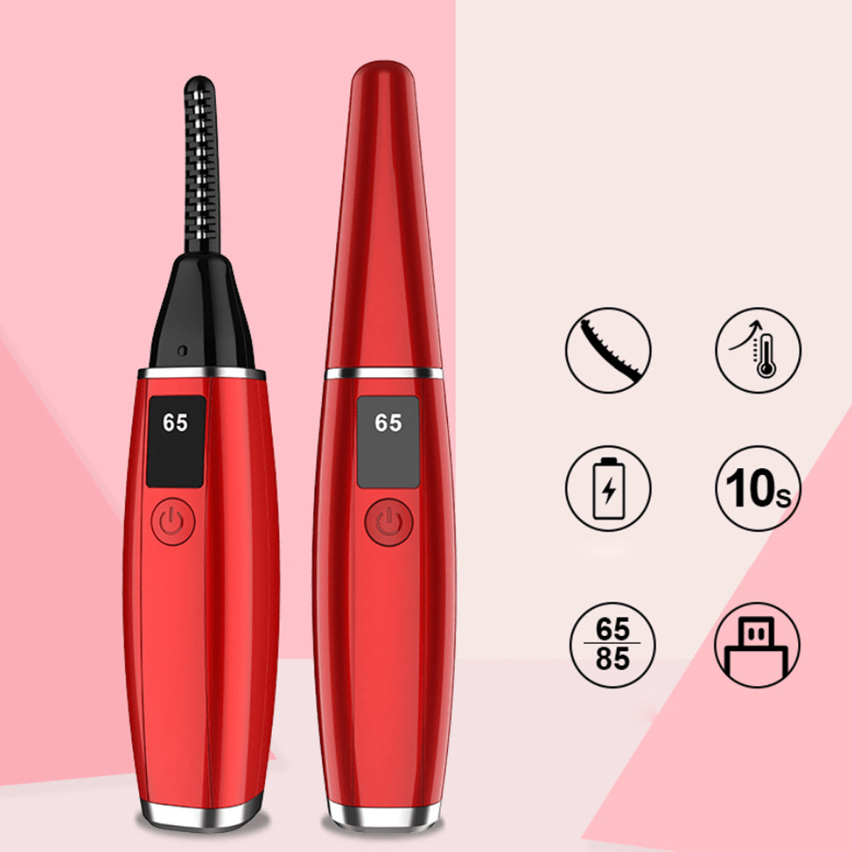 SweetEyes Heated Eyelash Curler Kit with Portable Wand - GNS Beauty & Personal Care