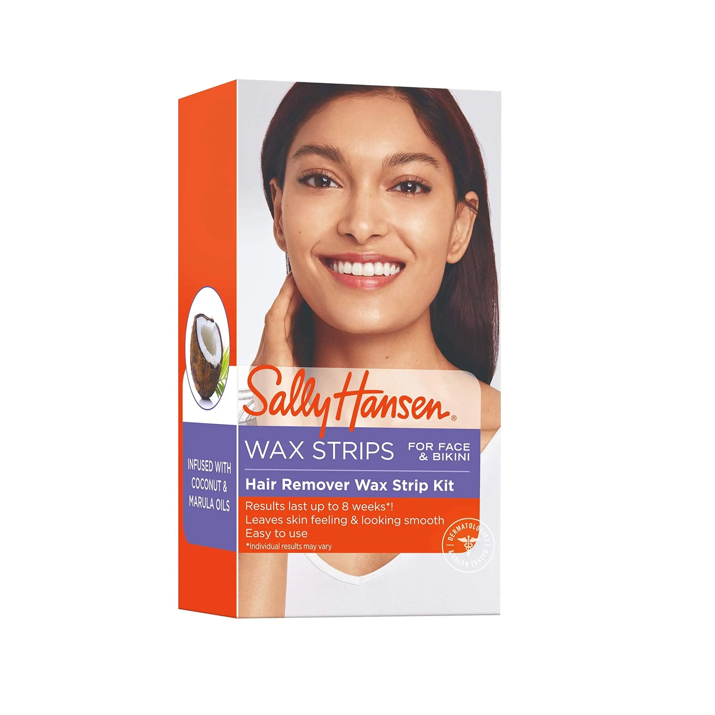 Sally Hansen Home Waxing Kit for Face and Body, 34 Strips