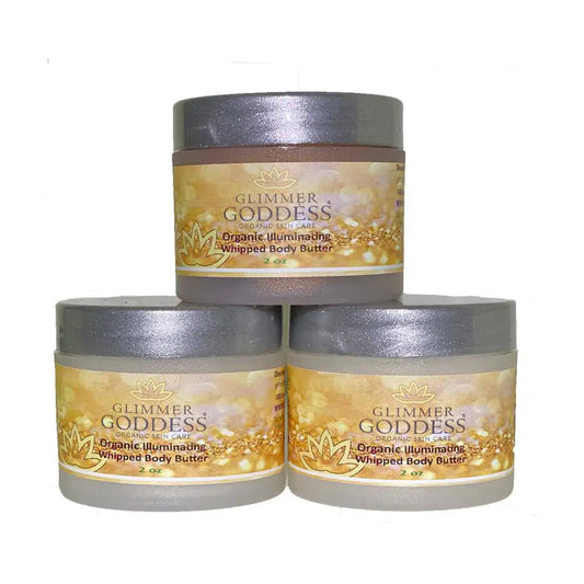 Organic Shimmering Whipped Body Butter Trio Set