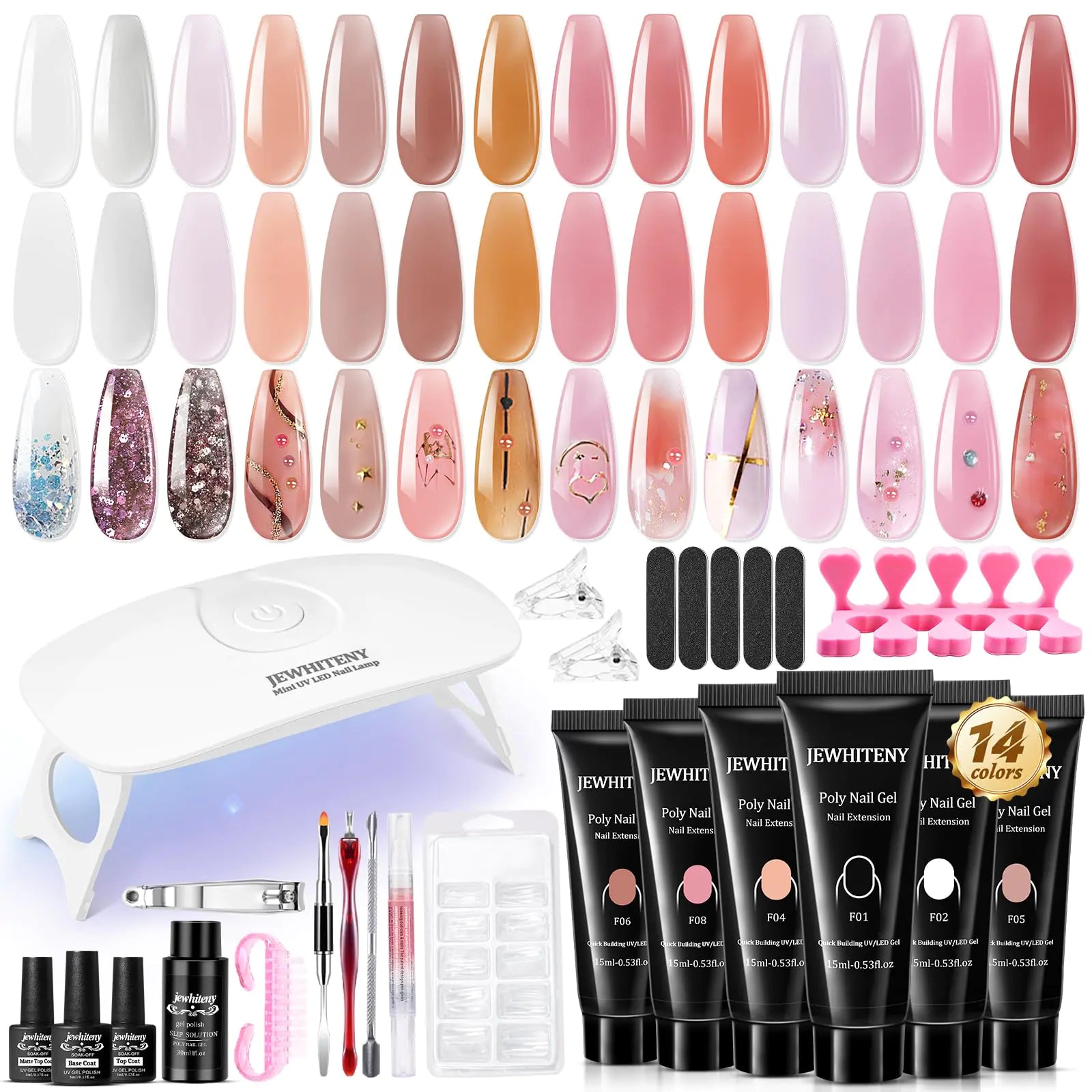 The Ultimate All - in - One Poly Nail Gel Kit - GNS Beauty & Personal Care