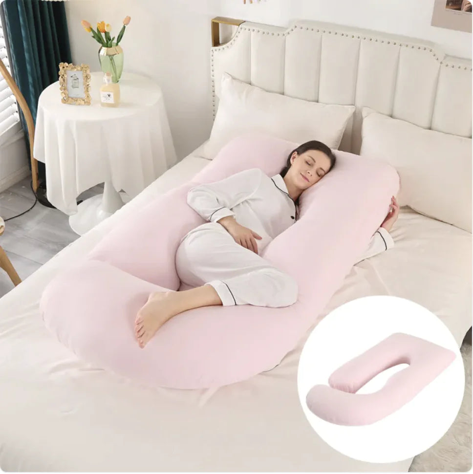 Ultimate J-Shaped Pregnancy Pillow for Comfort & Support