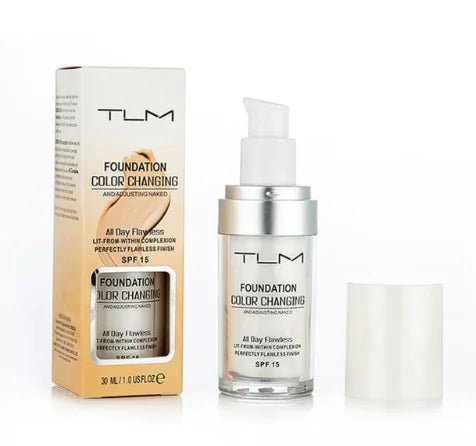 TLM Color Changing Foundation - Self - Adjusting Liquid Makeup with SPF 15 - GNS Beauty & Personal Care