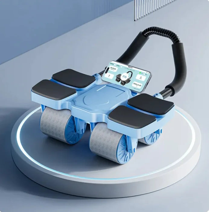 Smart Abdominal Wheel with Auto-Rebound & Multi-Environment Versatility