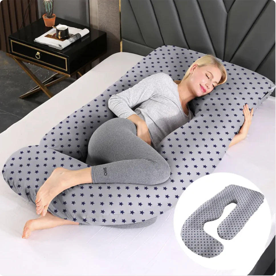 Ultimate J-Shaped Pregnancy Pillow for Comfort & Support