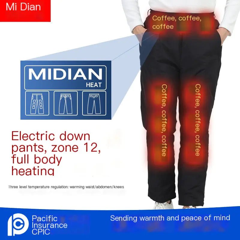 USB Smart Heated Pants for Couples - 12 Zone Winter Warmth - GNS Beauty & Personal Care