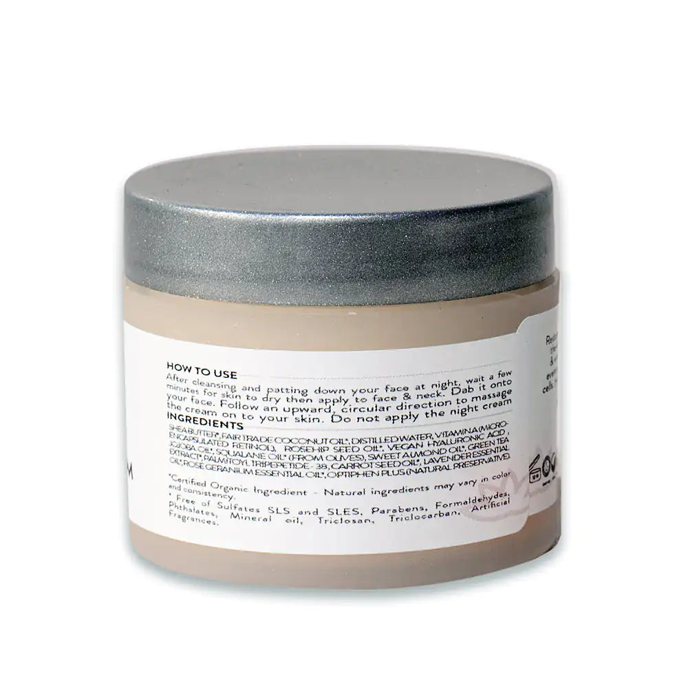 Organic Retinol Cream - Night Time Skin Repair