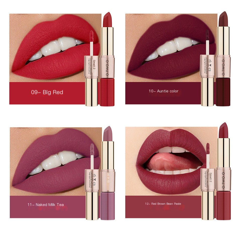 Velvet Matte Liquid Lipstick - Hydrating & Long - Lasting Lip Gloss (12 Shades) - GNS Beauty & Personal Care
