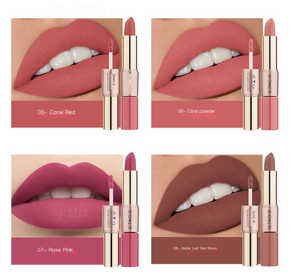 Velvet Matte Liquid Lipstick - Hydrating & Long - Lasting Lip Gloss (12 Shades) - GNS Beauty & Personal Care