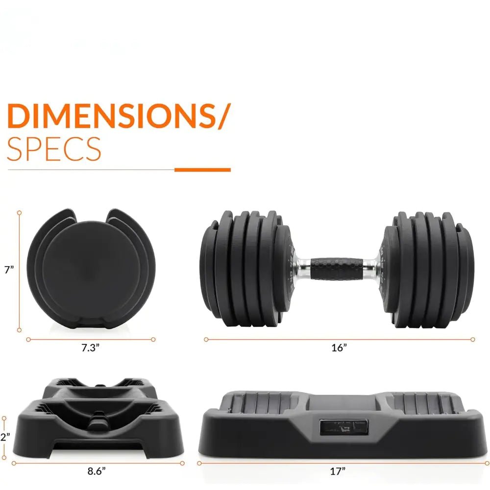 Versatile Weight Lifting Dumbbell – Space - Saving &amp; Adjustable for Tailored Workouts - GNS Beauty & Personal Care