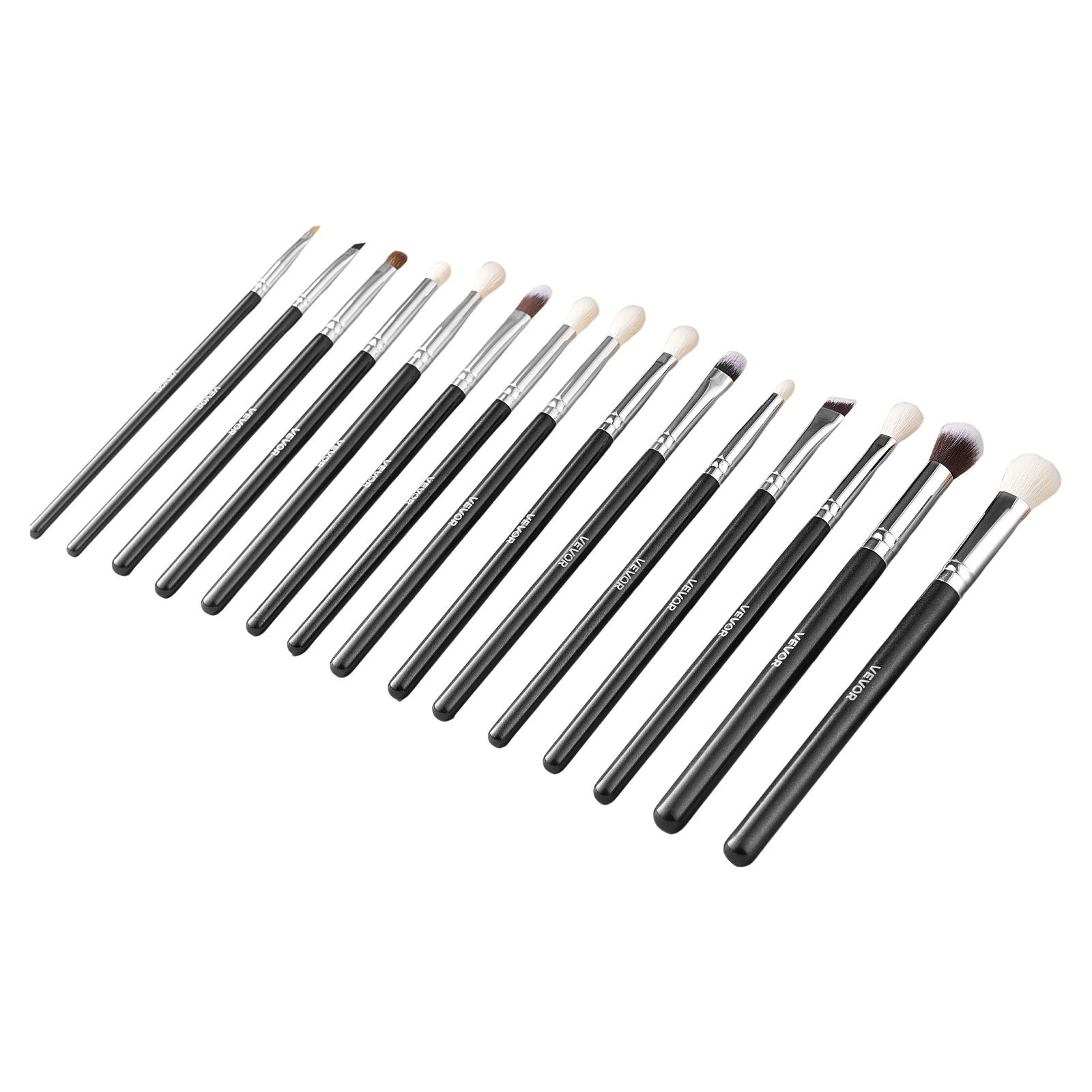 VEVOR 15PCS Makeup Brush Set for Foundation Blending Eyeshadow with Soft Bristle - GNS Beauty & Personal Care