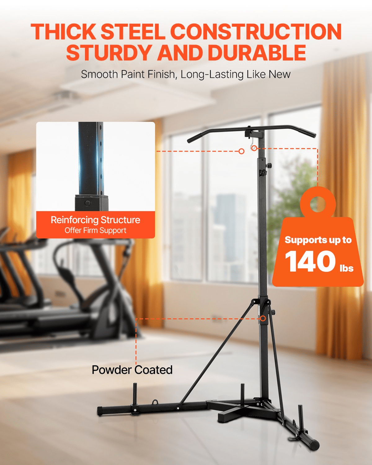 VEVOR 2 - in - 1 Heavy Duty Punching Bag Stand | Steel Frame for Home Boxing & Fitness - GNS Beauty & Personal Care