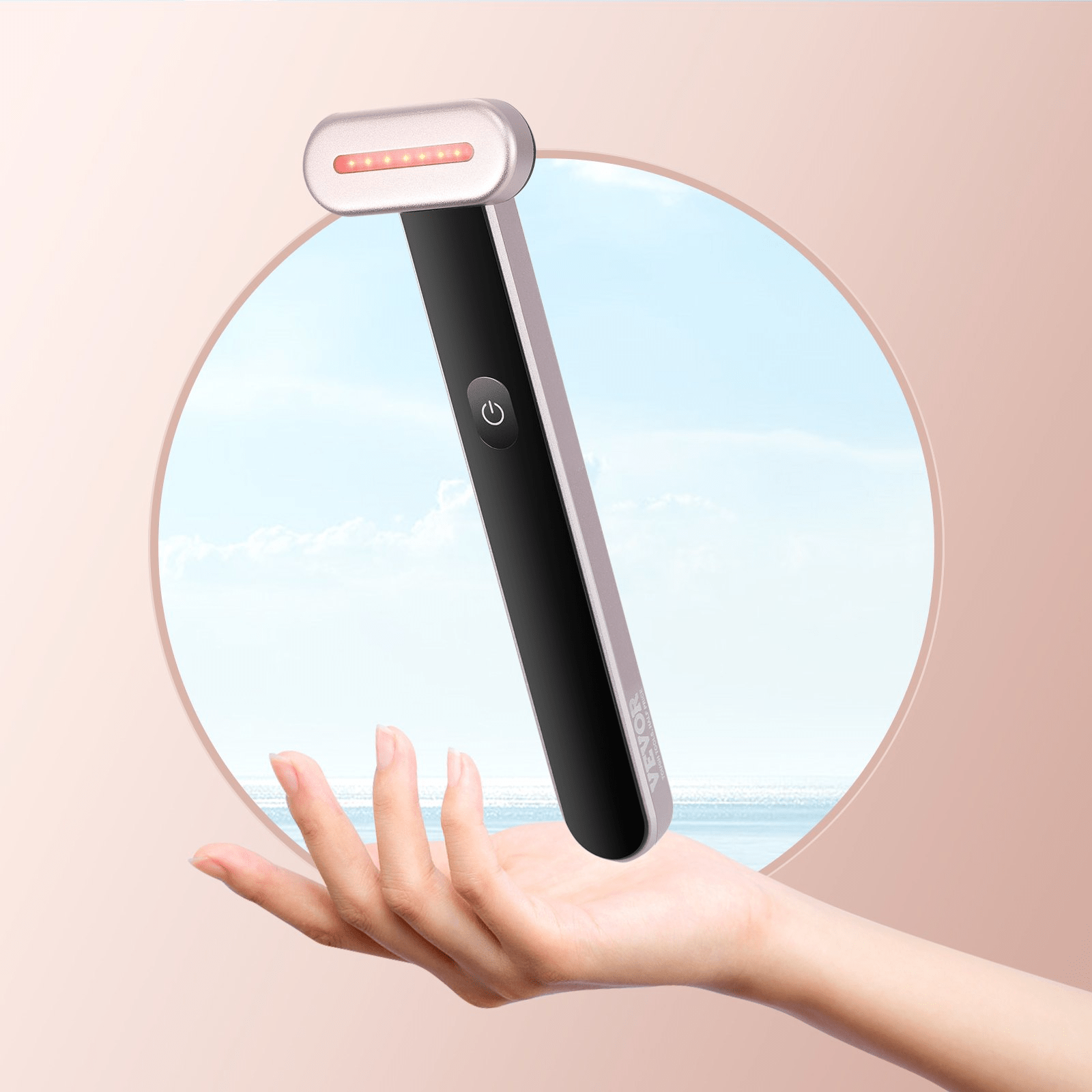 VEVOR 3 - in - 1 LED Red Light Therapy Wand with Heating & Vibrating Massage - GNS Beauty & Personal Care