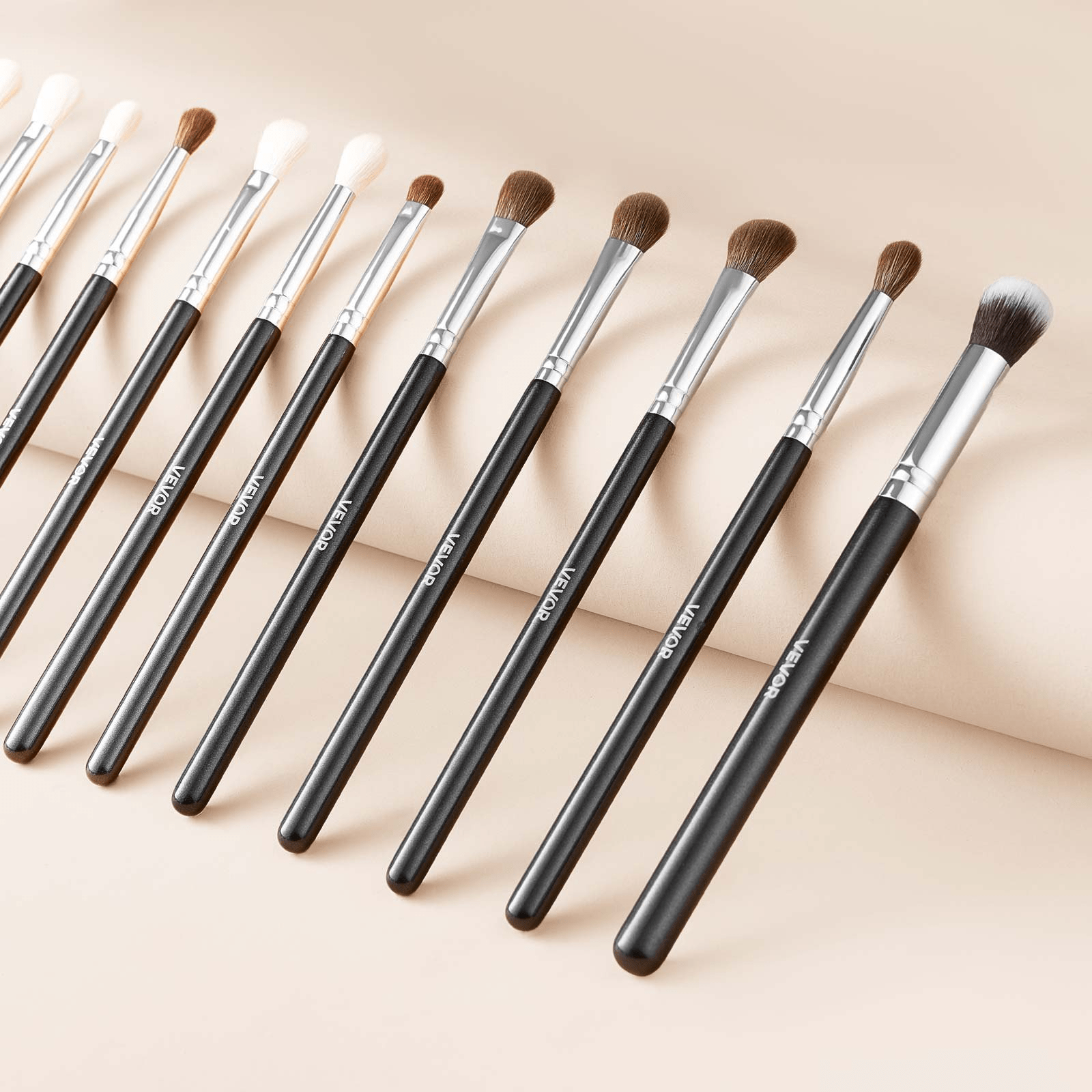 VEVOR 34PCS Makeup Brush Set for Foundation Blending Eyeshadow with Soft Bristle - GNS Beauty & Personal Care