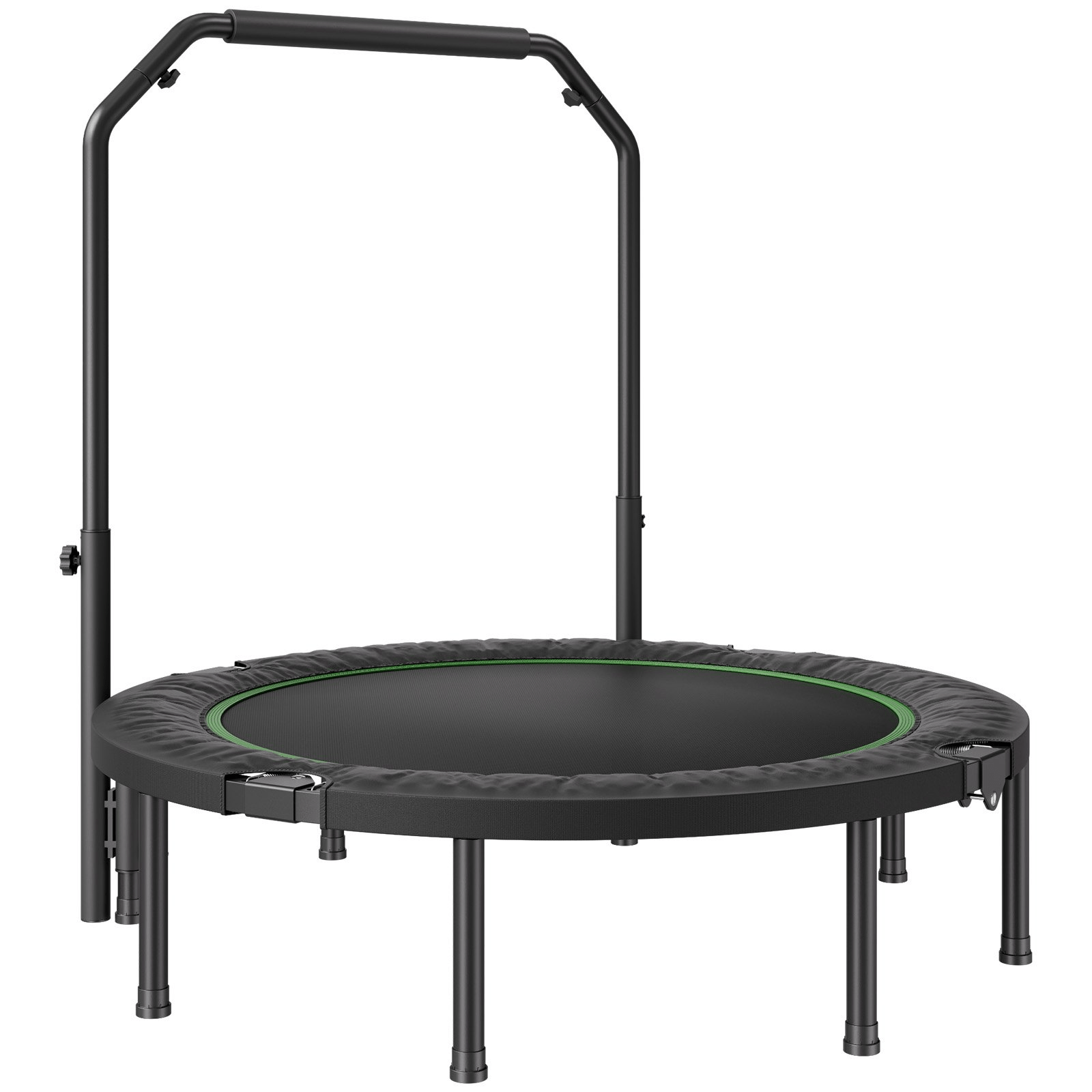 VEVOR 52" Foldable Mini Fitness Trampoline Adults Exercise Rebounder with Handle - GNS Beauty & Personal Care