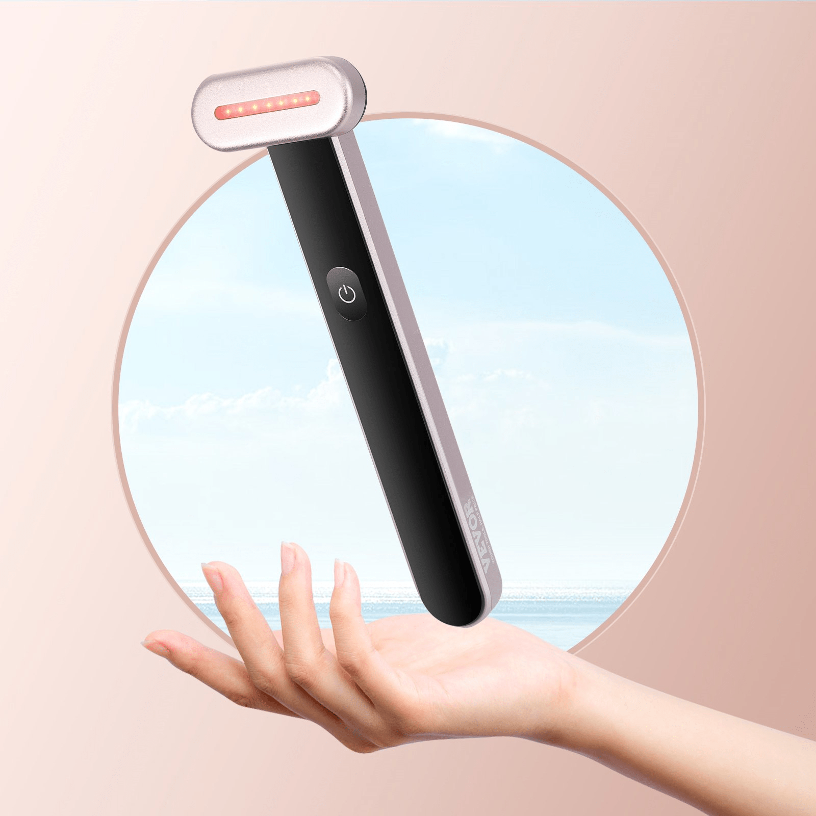 VEVOR 7 - Color LED Red Light Therapy Wand with Heating & Microcurrent Massage - GNS Beauty & Personal Care