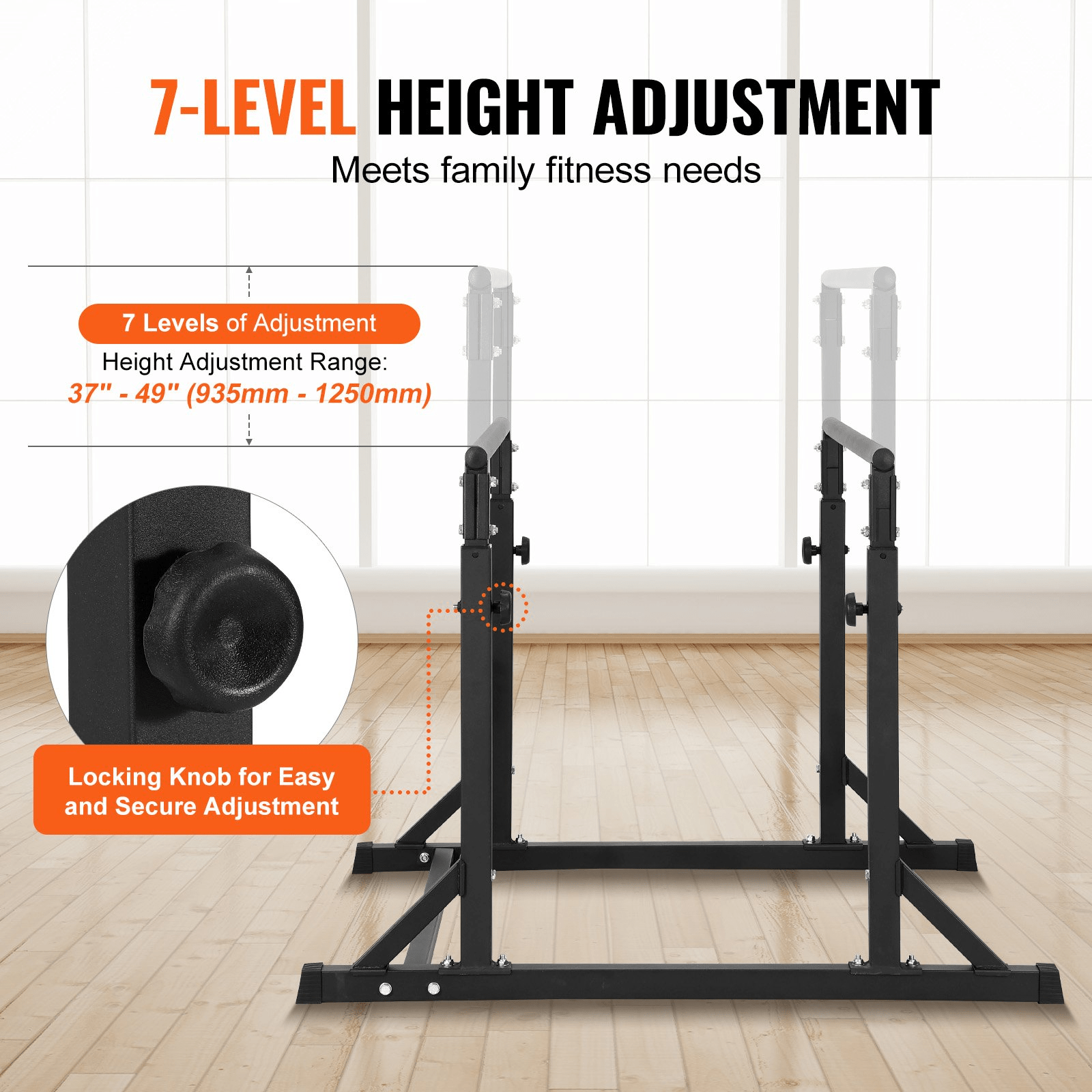 VEVOR 800 lbs Capacity Dip Bar – Heavy - Duty Strength Training Station for Home & Gym - GNS Beauty & Personal Care
