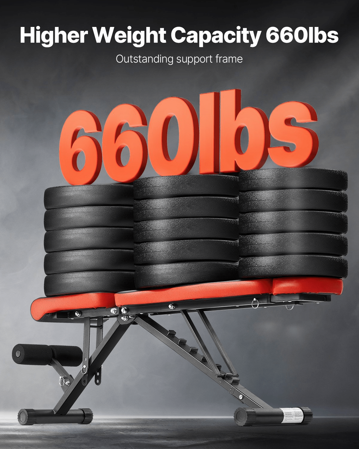 VEVOR Adjustable & Foldable Weight Bench - Home Gym Sit - Up Bench - GNS Beauty & Personal Care