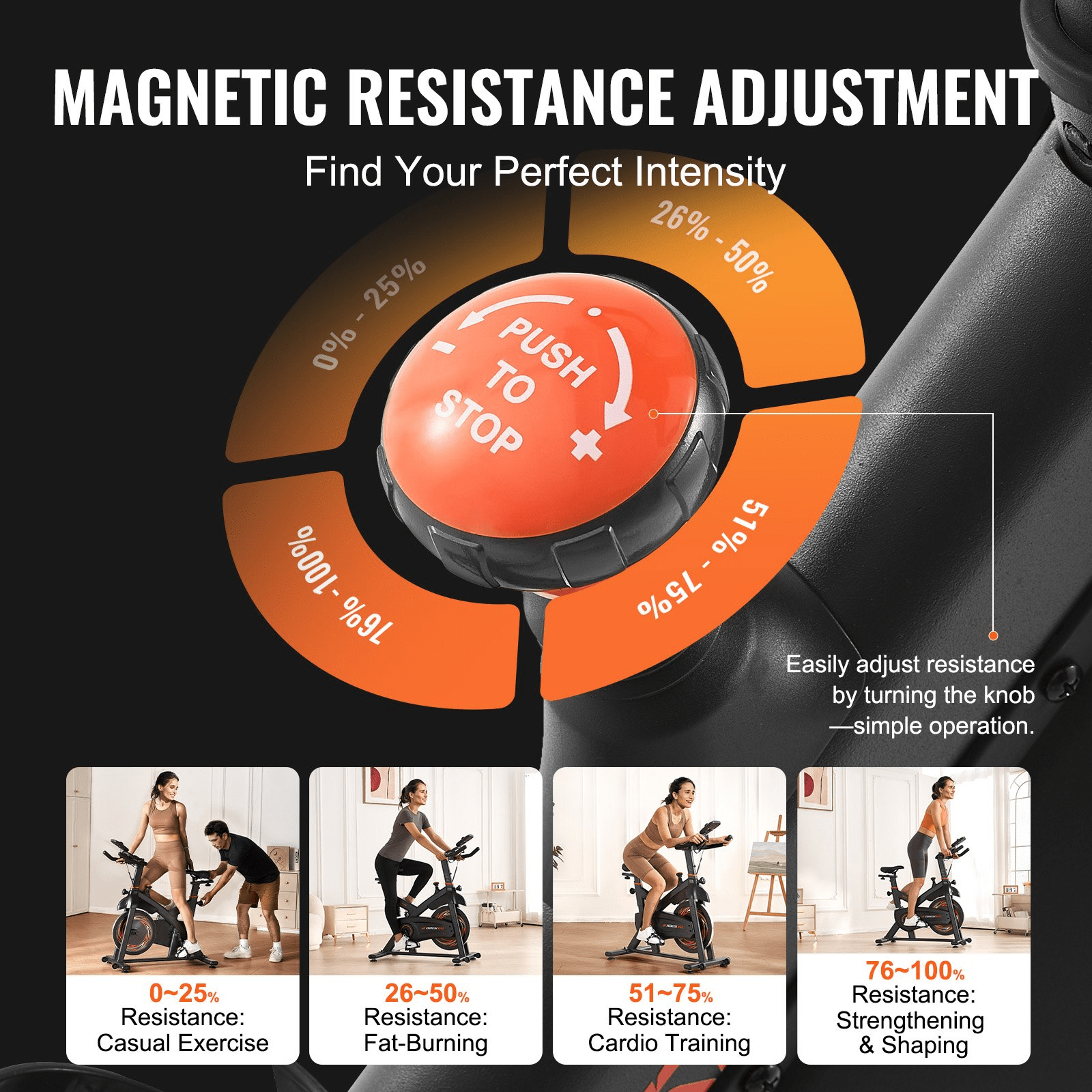 VEVOR Exercise Bike – Magnetic Resistance & Smooth Indoor Cycling - GNS Beauty & Personal Care