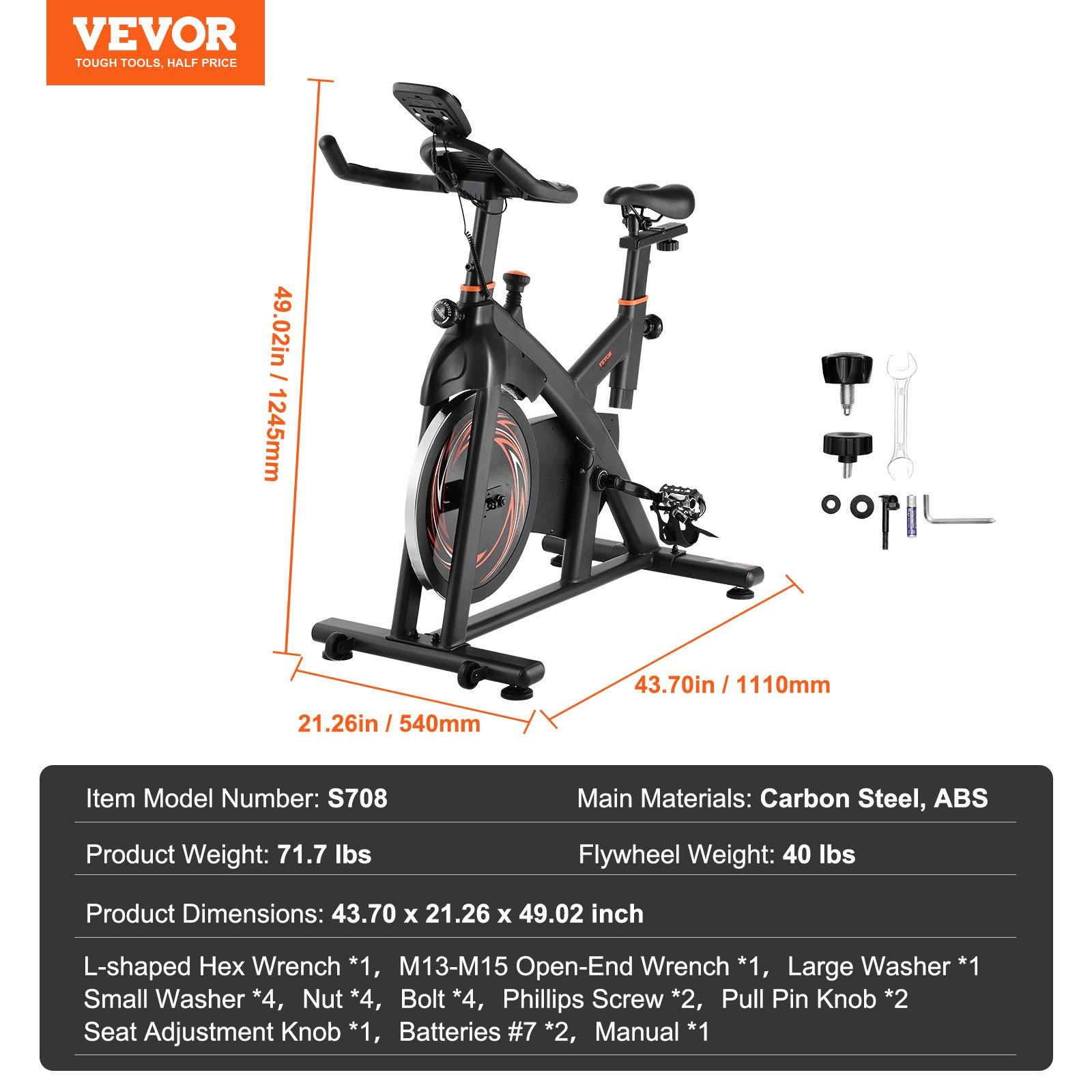 VEVOR Exercise Bike – Magnetic Resistance & Smooth Indoor Cycling - GNS Beauty & Personal Care