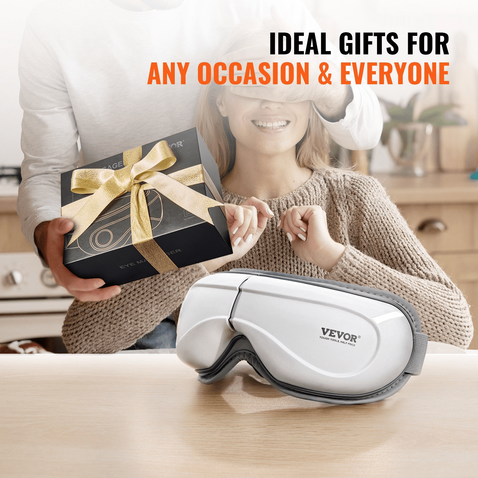 VEVOR Eye Massager with Heat & Remote – Relaxation, Comfort & Eye Care - GNS Beauty & Personal Care