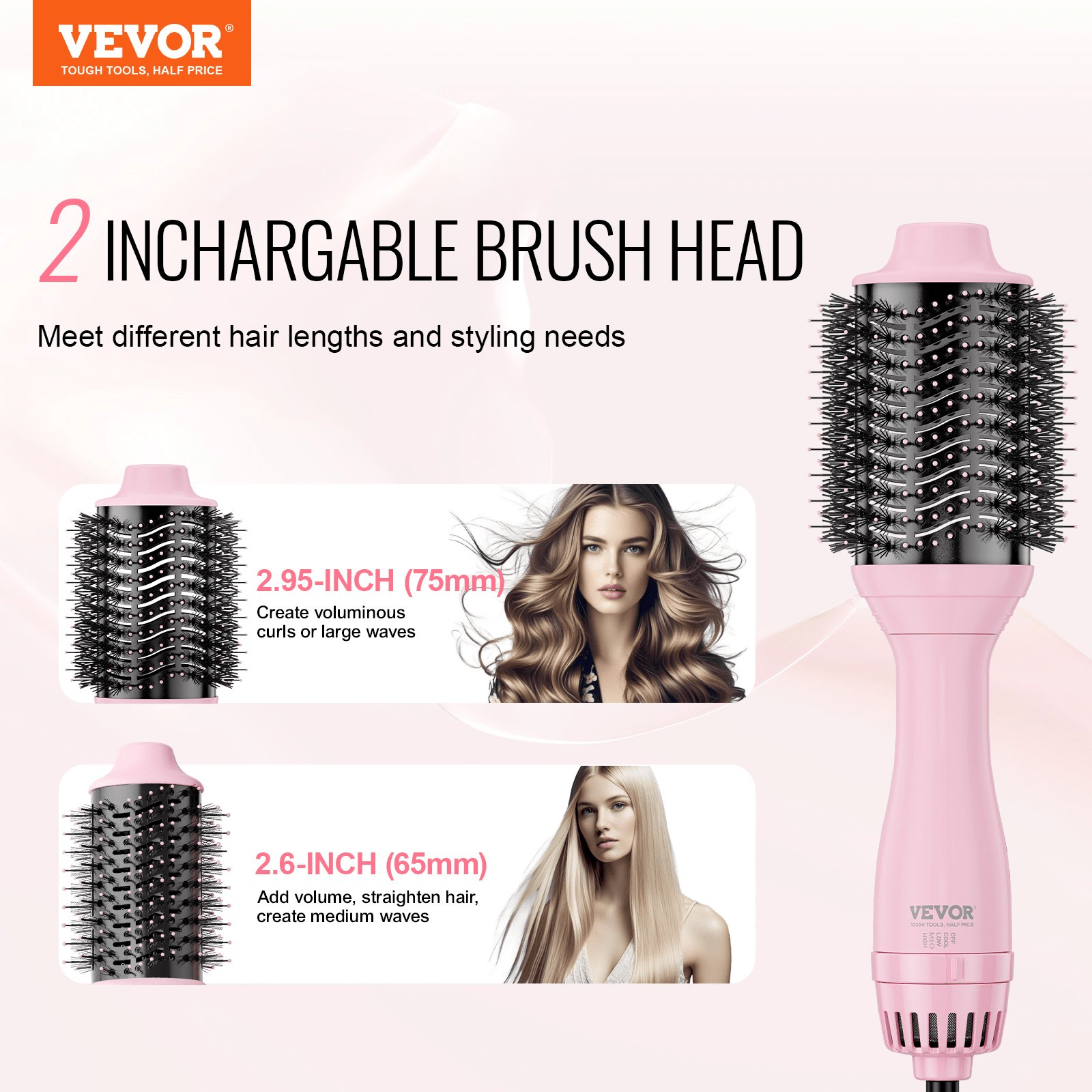 VEVOR Hair Blow Dryer Brush – Salon - Quality Styling Made Simple - GNS Beauty & Personal Care