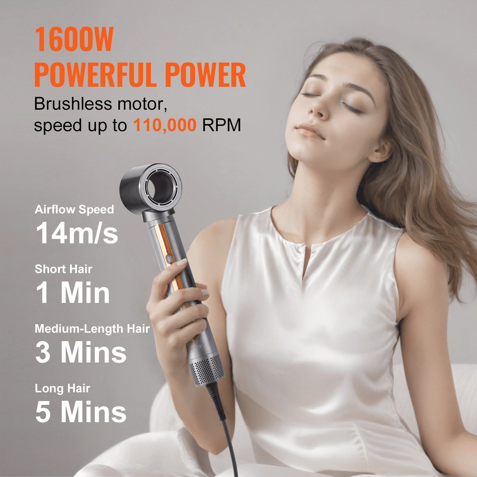 VEVOR Hair Dryer Brush 4 - in - 1 Professional Multi Hair Styler for Drying Curling - GNS Beauty & Personal Care