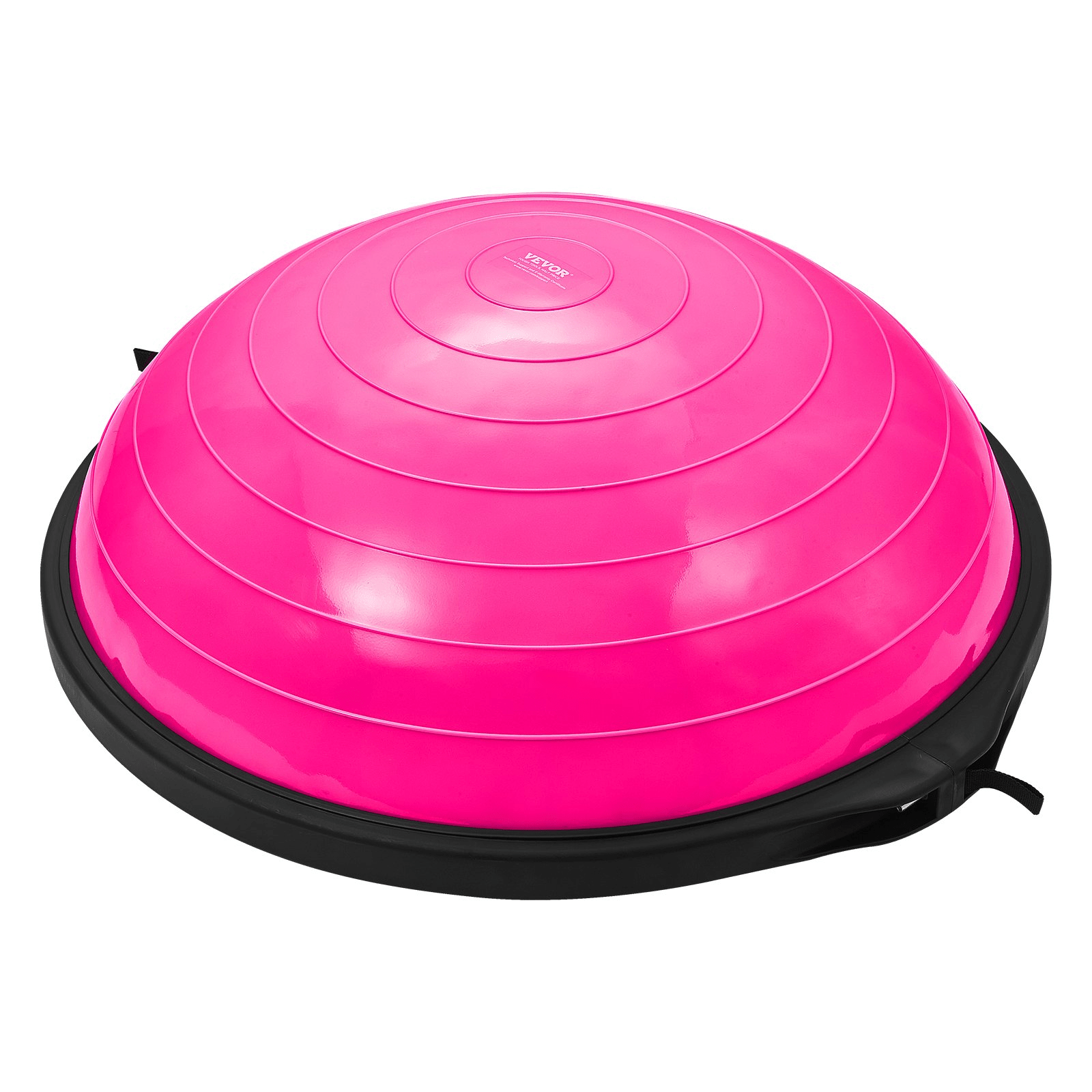 VEVOR Half Exercise Ball Trainer, 26 inch Balance Ball Trainer, 1500lbs Capacity Stability Ball, Yoga Ball with Resistance Bands & Foot Pump, Strength Fitness Ball for Home Gym Full Body Workout, Pink - GNS Beauty & Personal Care