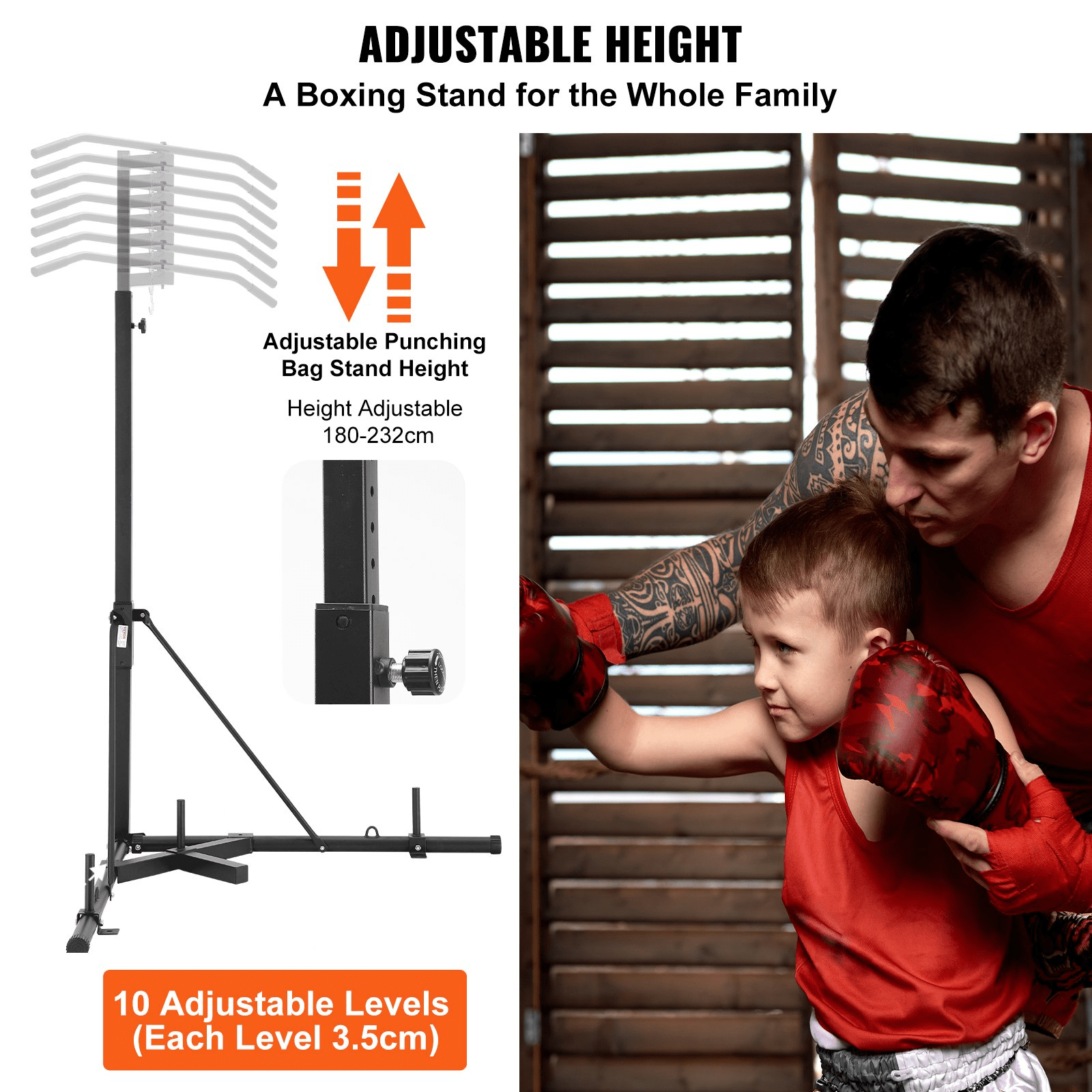VEVOR Heavy Bag Stand with Pull Up Bar, 400 lb Capacity - GNS Beauty & Personal Care