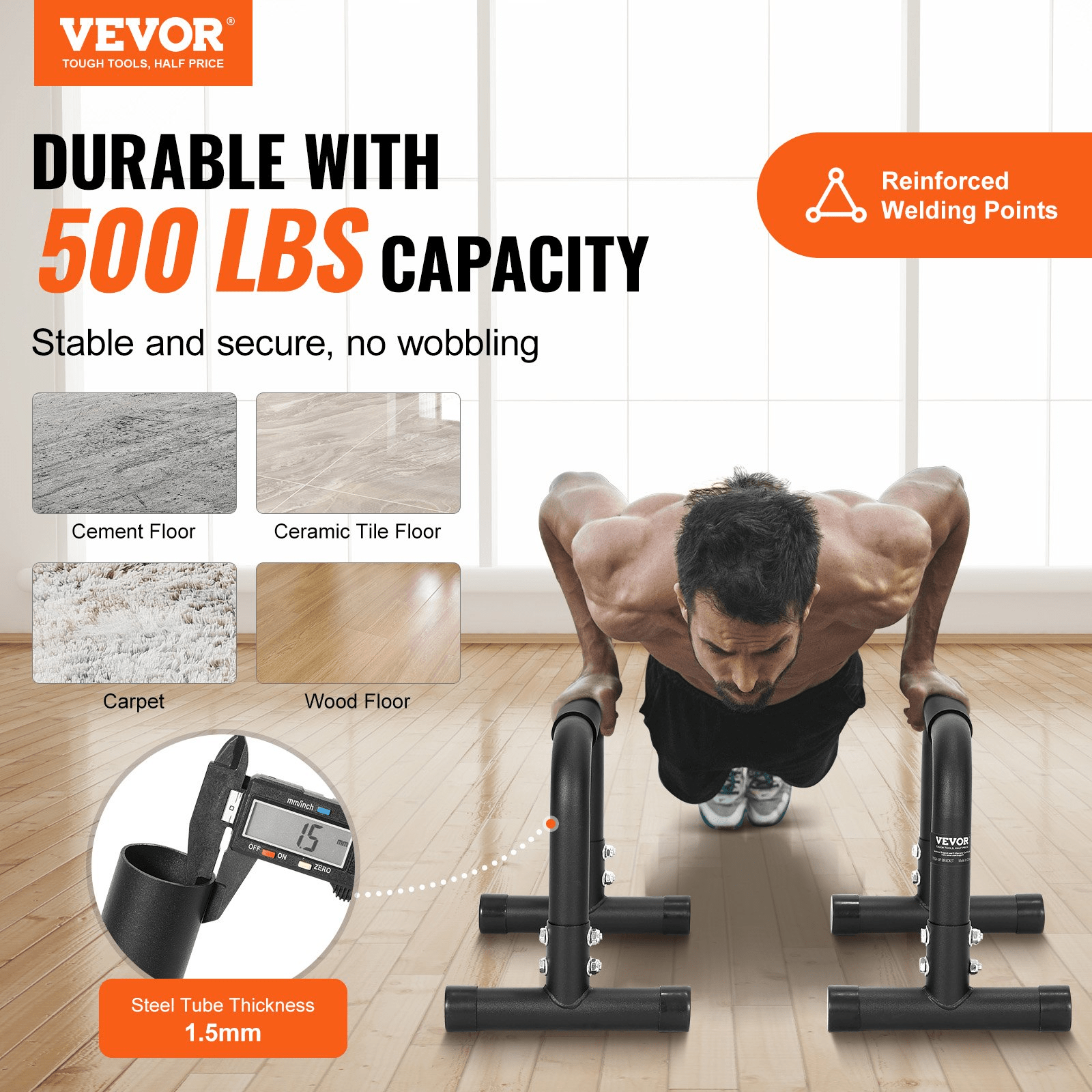 VEVOR Heavy - Duty Dip Bars – Strength Training Station for Home & Gym Workouts - GNS Beauty & Personal Care