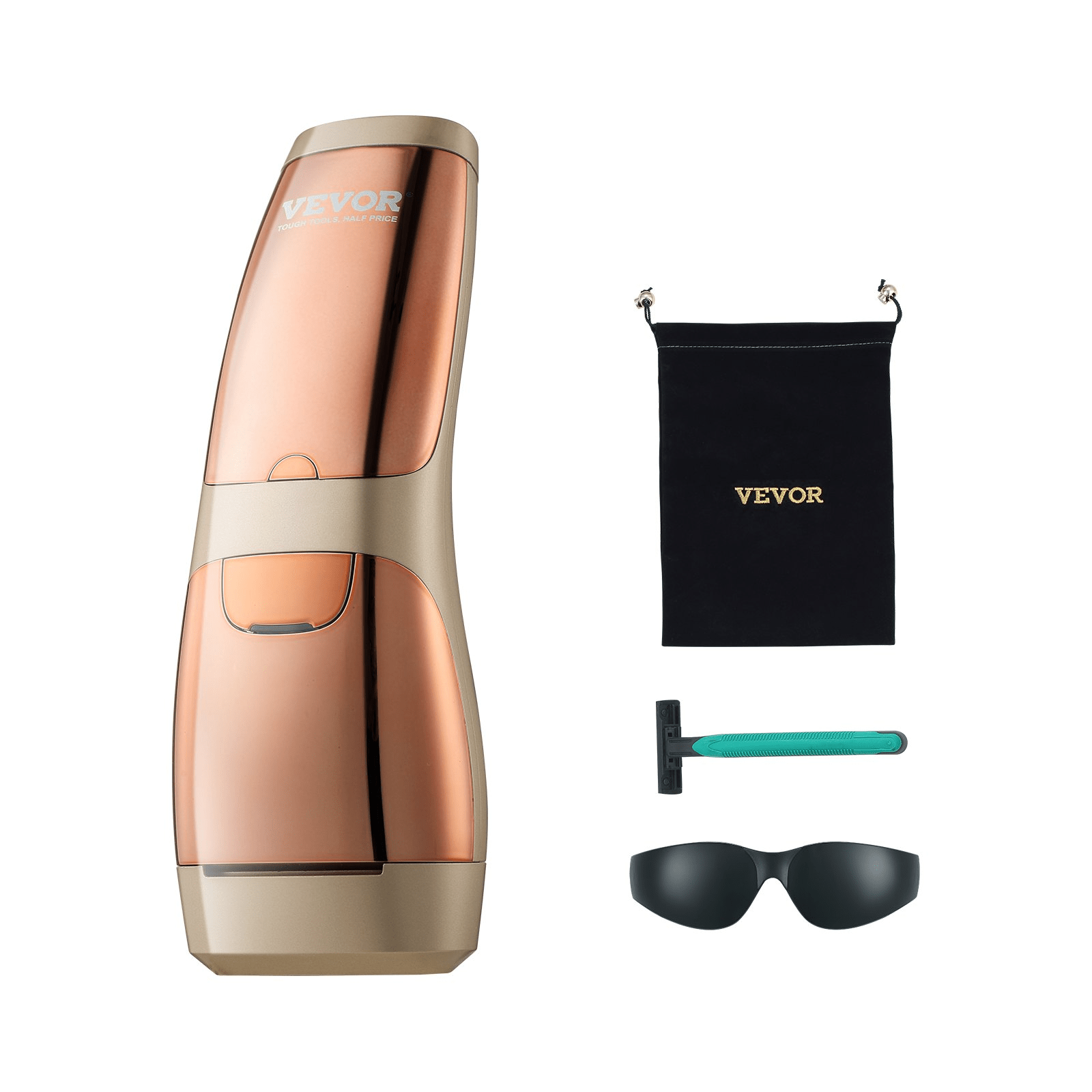 VEVOR IPL Hair Removal Device with Sapphire Ice Cooling, Auto/Manual Modes & 5 Levels for Body & Face - GNS Beauty & Personal Care