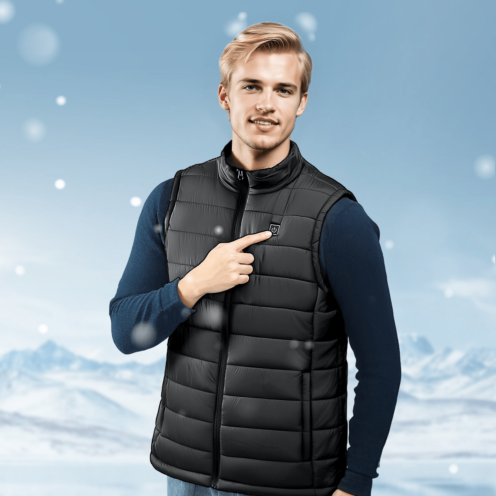VEVOR Men's Heated Vest with 16000mAh Battery - 8 - Zone Electric Thermal Gilet (Size M) - GNS Beauty & Personal Care