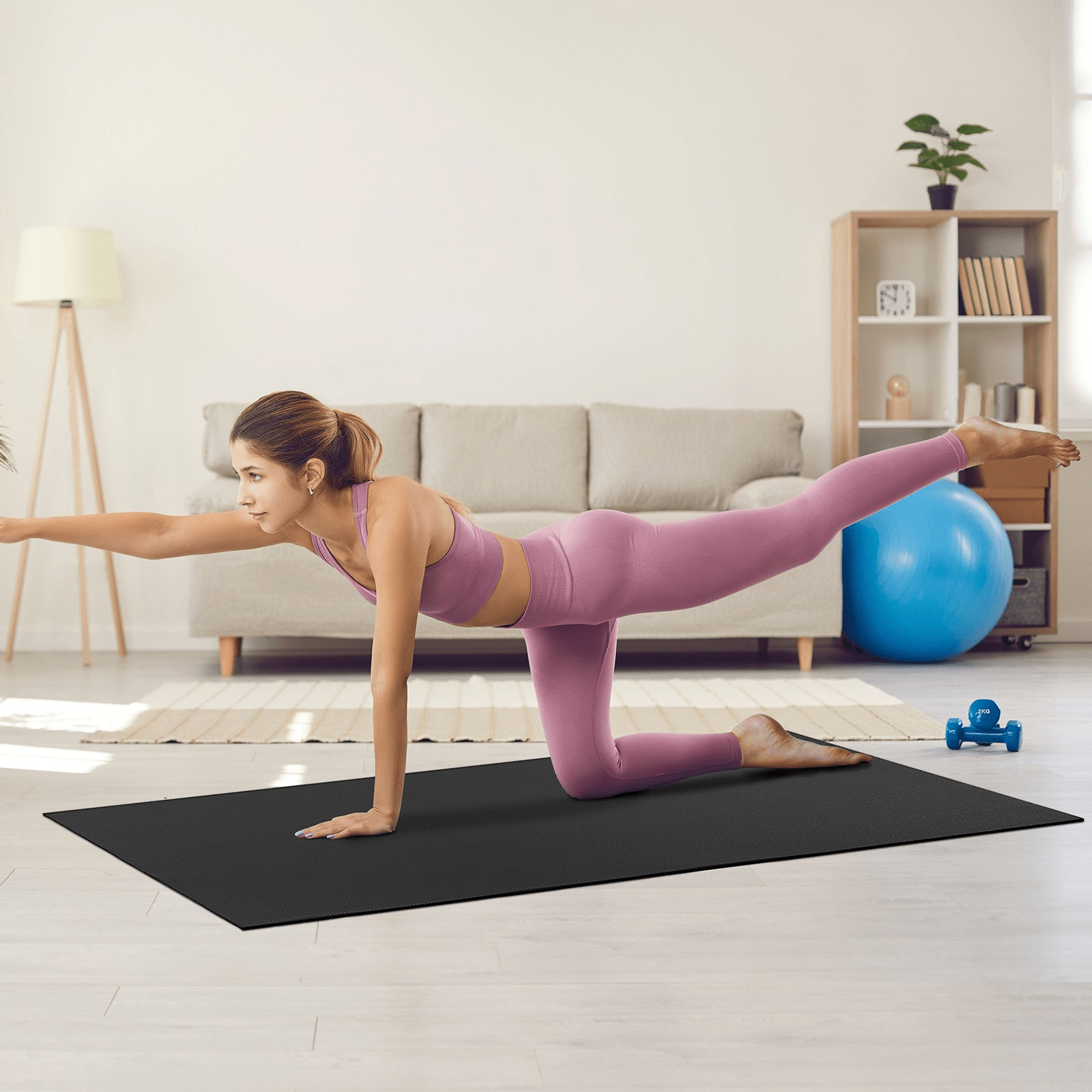 VEVOR Non - Slip High - Density Exercise Mat – Premium Comfort & Stability for Yoga & Fitness - GNS Beauty & Personal Care
